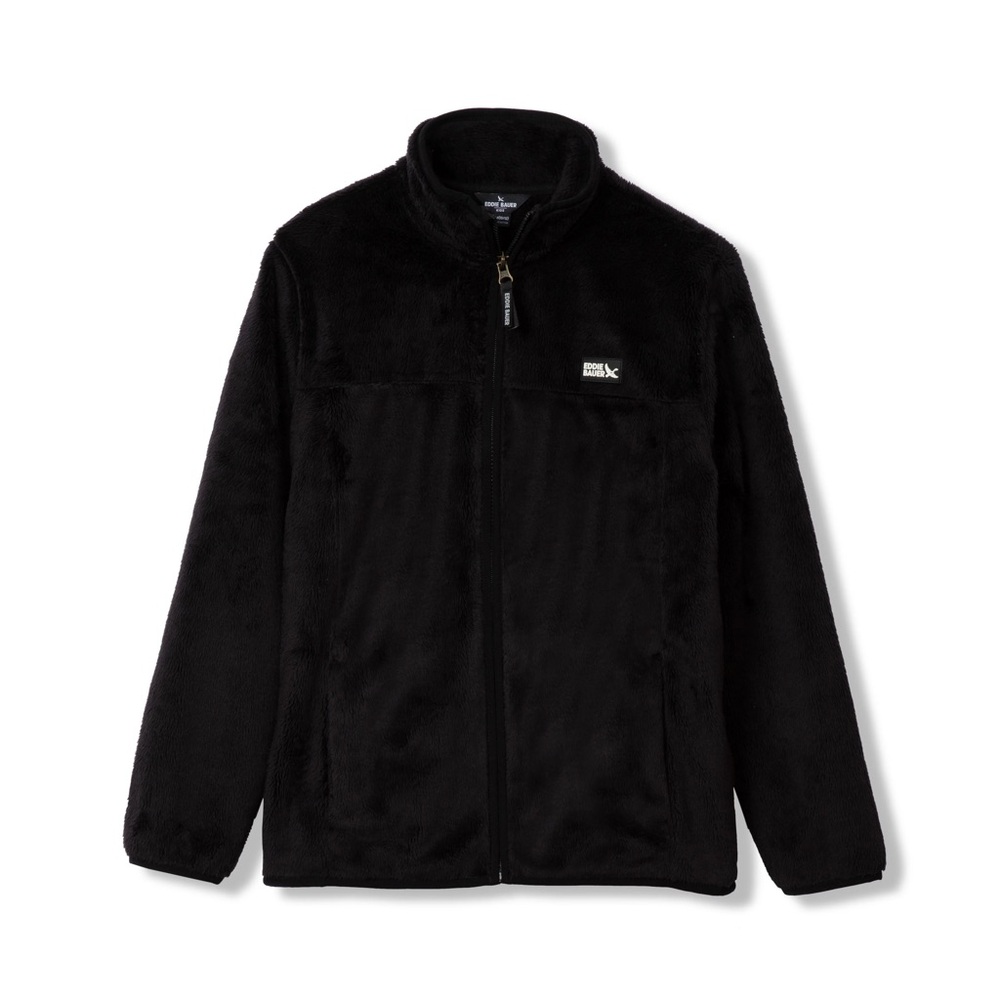 Eddie Bauer Kids Quest Black Fleece Jacket Size 7/8